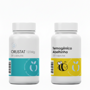 Orlistat 120Mg 30 Cápsulas + Termogênico Abelhinha 120 Cápsulas
