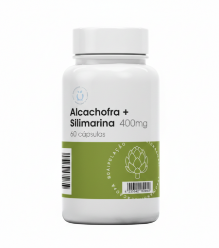 Alcachofra + Silimarina 400mg 60 cápsulas