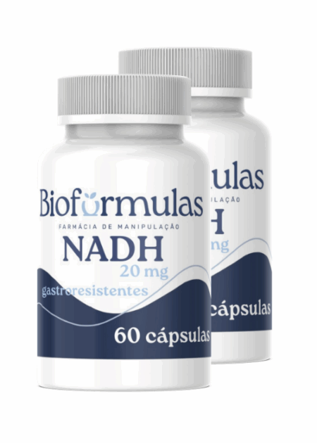 2 frascos Nadh 20mg 60 cápsulas | Molécula Da Juventude