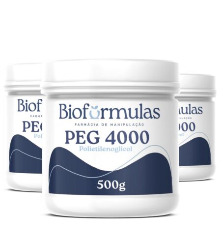 3 Potes PEG 4000 - 500g