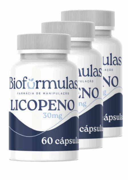 3 Frascos Licopeno 30mg 60 Capsulas
